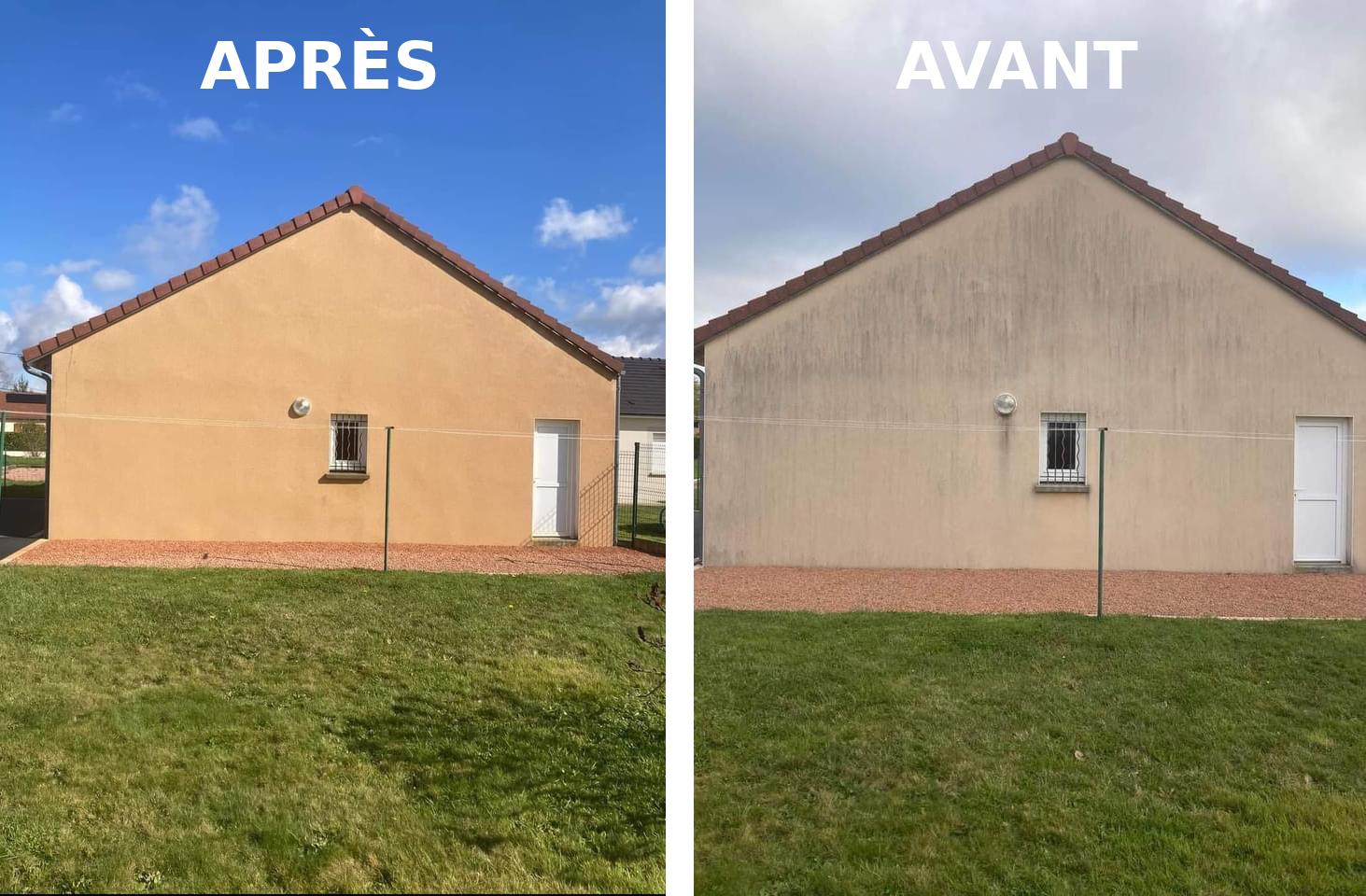 Hydrofugation incolore de façade à Nîmes : avant et après